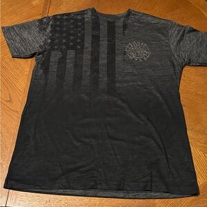 Affliction Charcoal Flag Graphic Tee